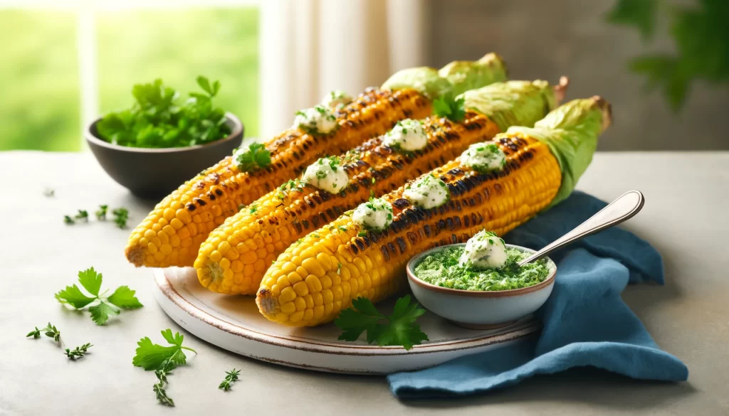 Grilled Corn on the Cob with Herb Butter Ai image 1