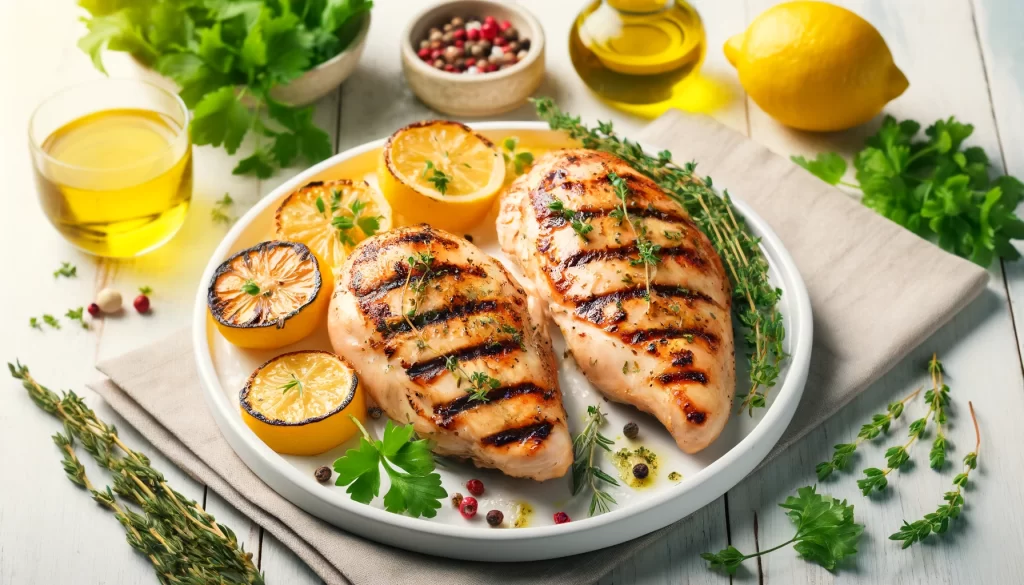 Lemon Herb Grilled Chicken Ai generated image 2